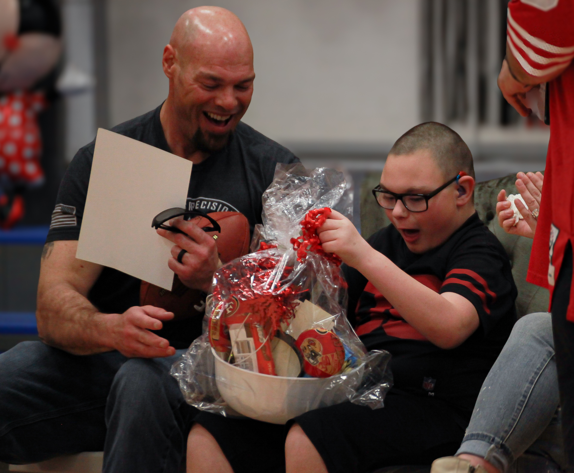 Special needs student receives a gift